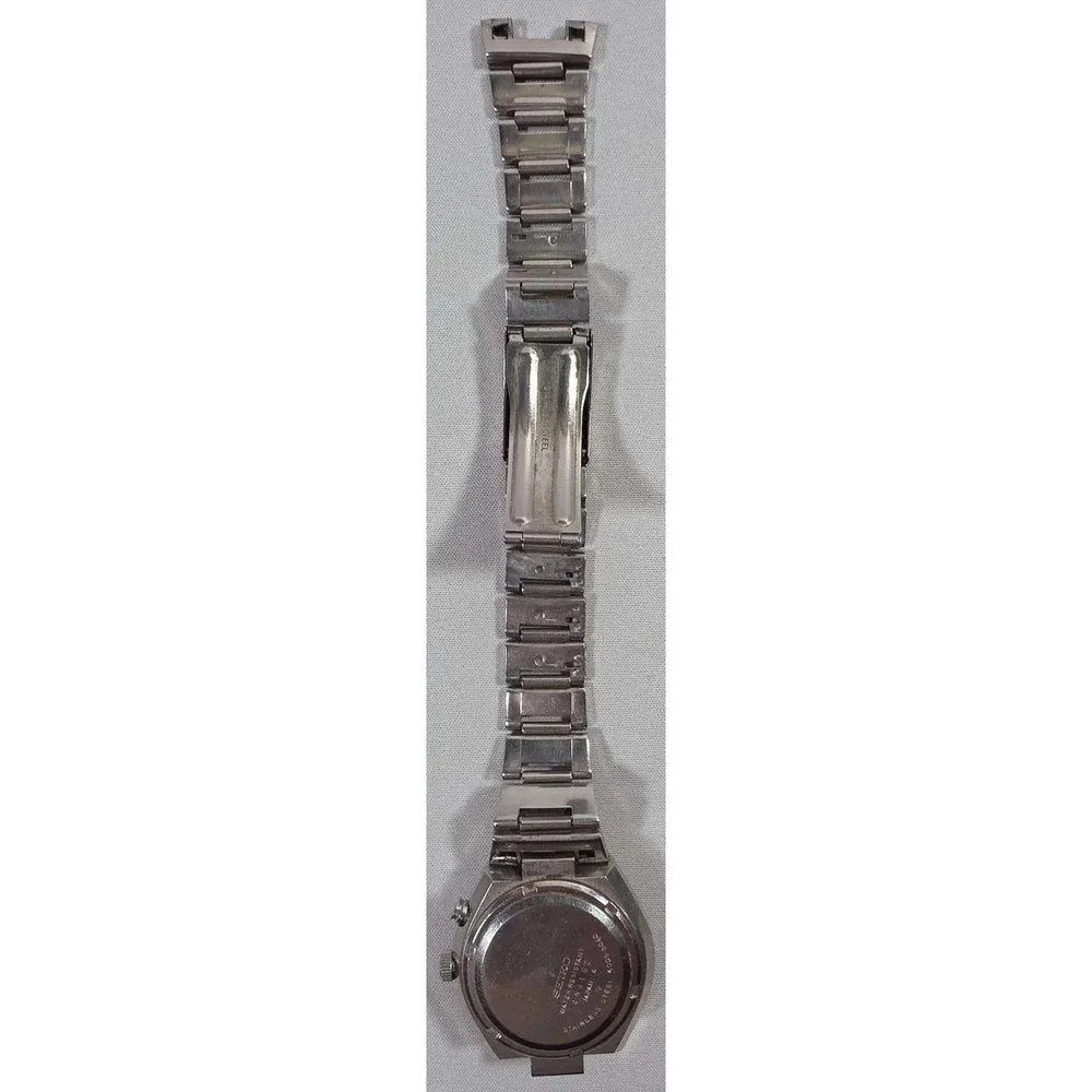 Vintage Seiko Bell-Matic Automatic Blue Alarm Watch Running - SD Padres Engraved